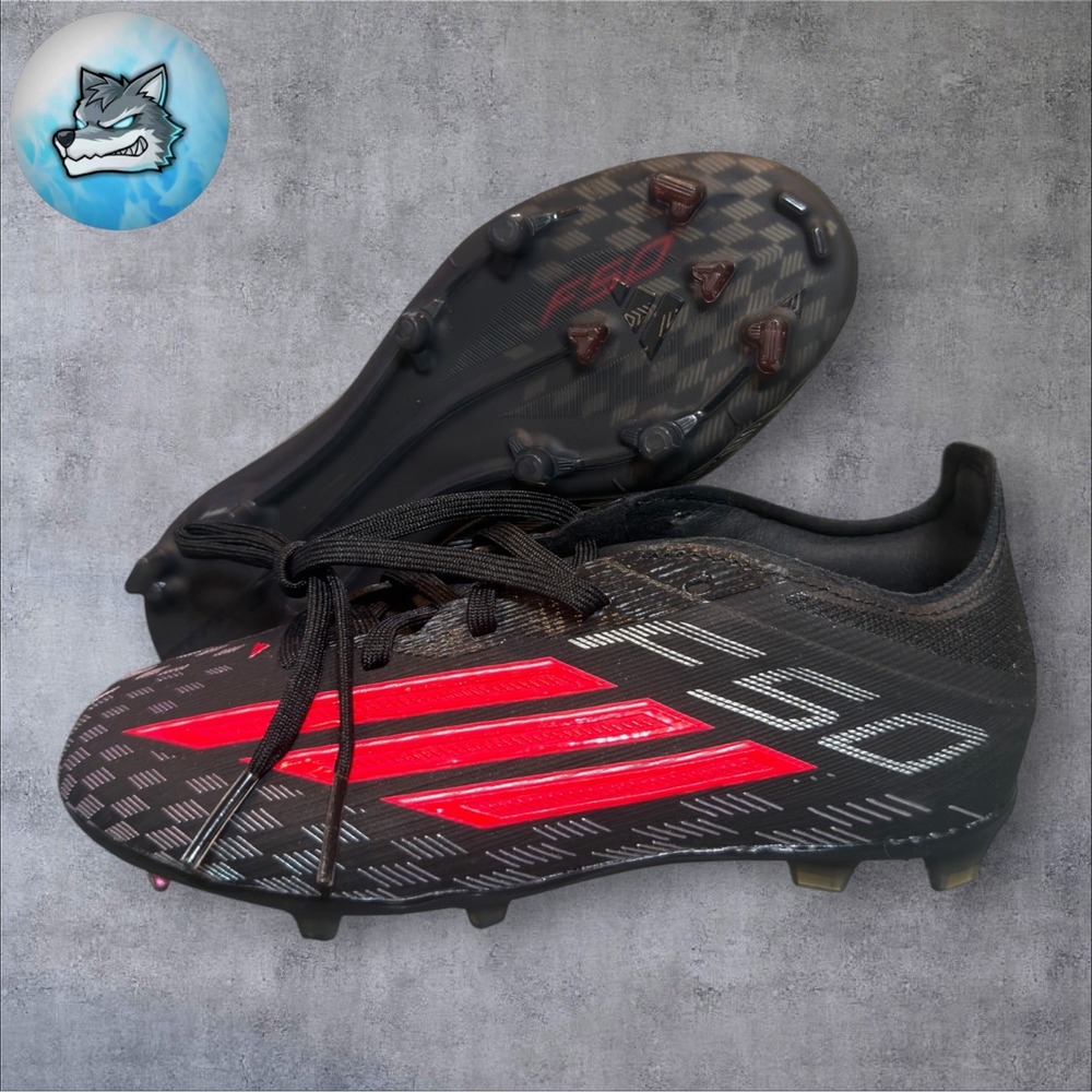 adidas F50 Elite FG Kids Soccer Cleats Immortal DNA Black Red Youth 1.5Y JR8962